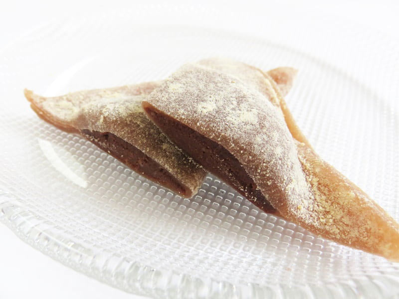 HANNARI(はんなり)生八つ橋 生チョコ 断面の写真