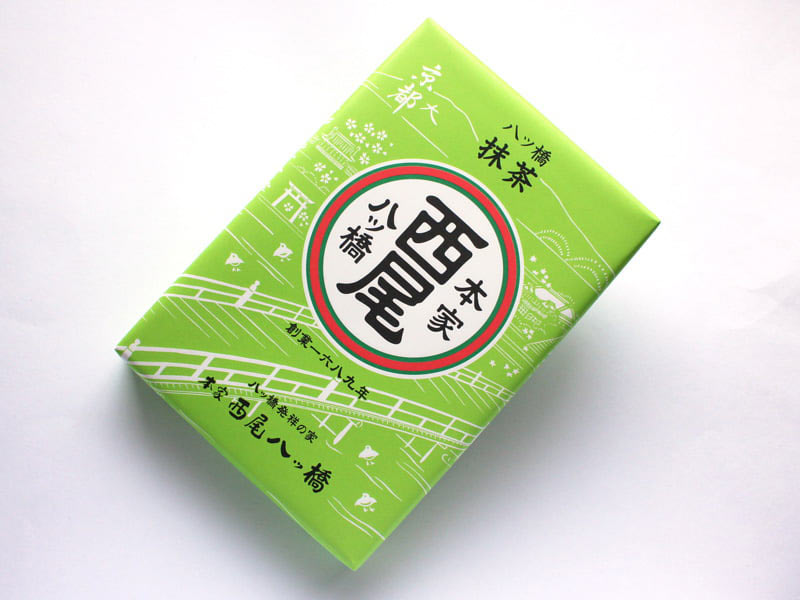 本家西尾八ッ橋 八ッ橋 (抹茶) 外装