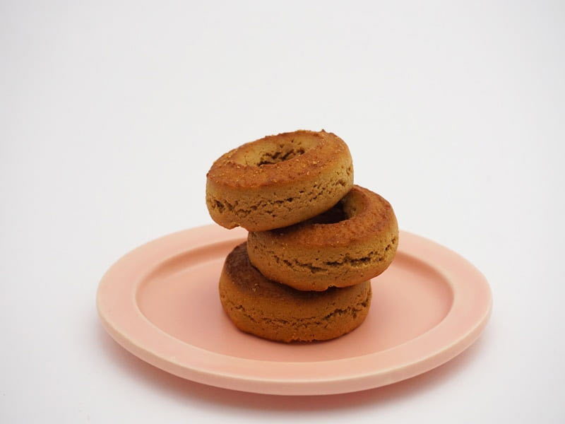 オブセ牛乳 焼きドーナツ コーヒー味 中身の写真