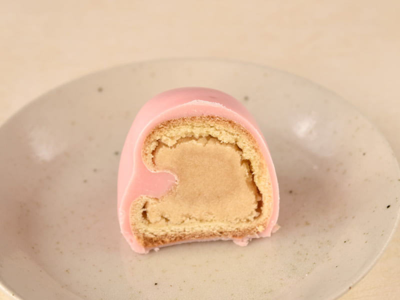 プレミアムチョコかまど ロゼ 断面の写真