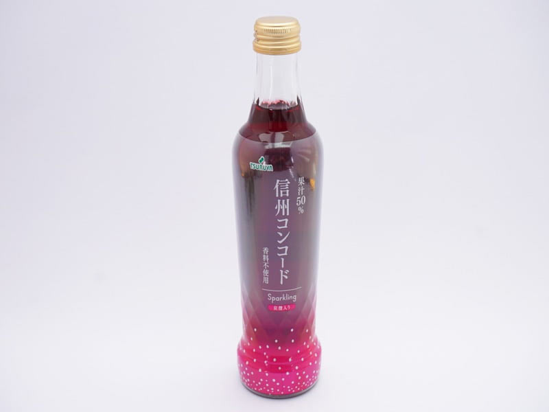 ツルヤ　信州コンコードスパークリング　外装