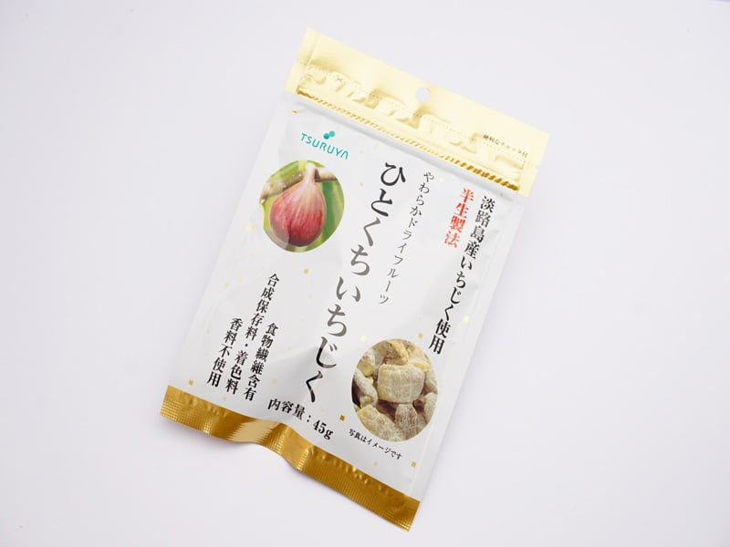 ツルヤ　ドライフルーツ　ひとくちいちじく　外装
