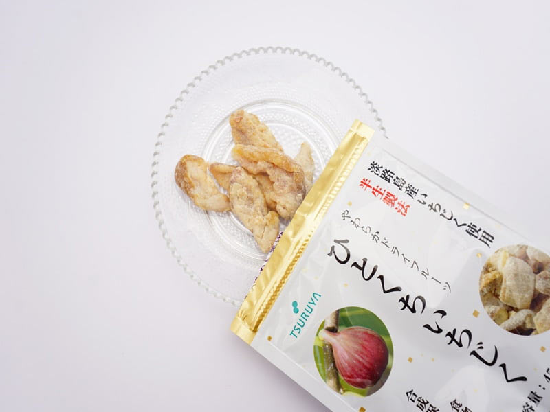 ツルヤ　ドライフルーツ　ひとくちいちじく　開封した写真