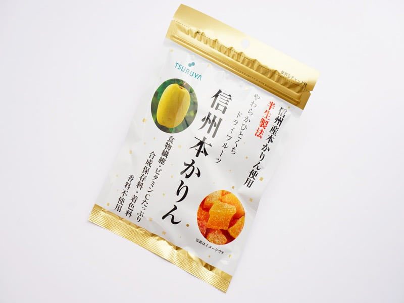 ツルヤ ドライフルーツ 信州本かりん 外装