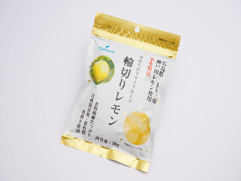 ツルヤ　ドライフルーツ　輪切りレモン　外装