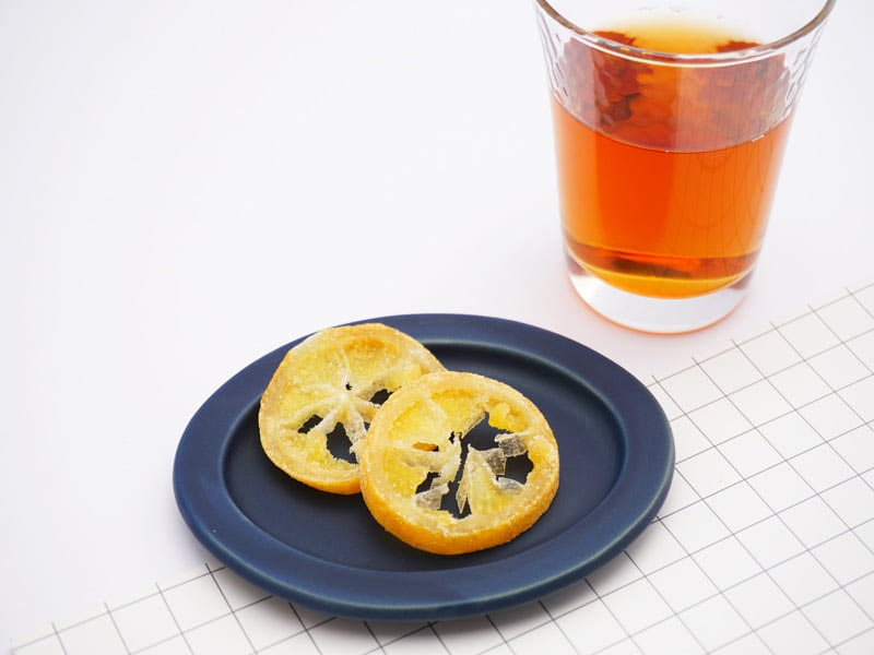 ツルヤ　ドライフルーツ　輪切りレモン　中身の写真