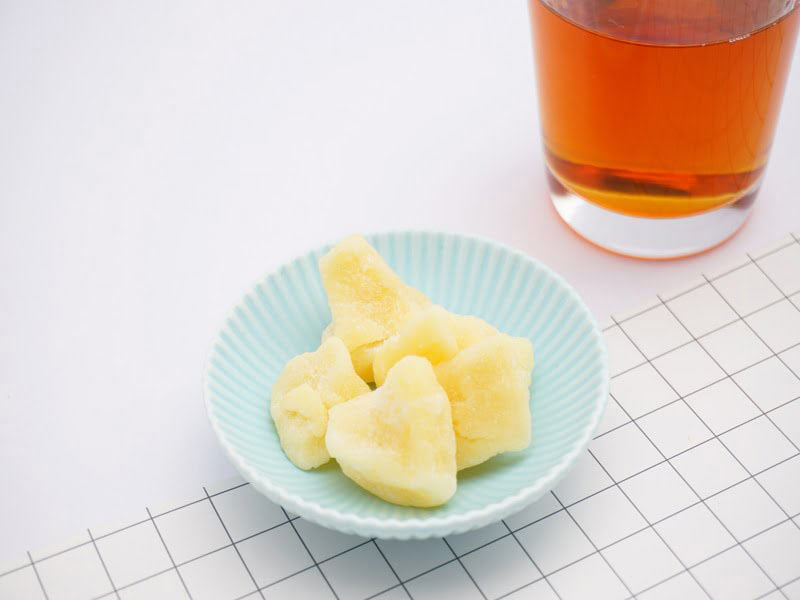 ツルヤ　ドライフルーツ　シナノスイート　中身の写真