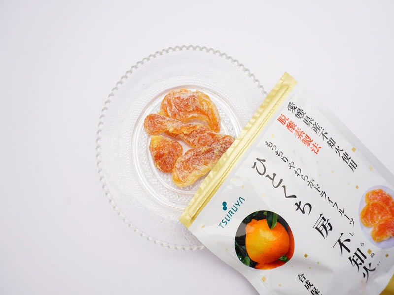 ツルヤ　ドライフルーツ　不知火　開封した写真