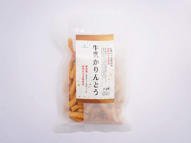 ツルヤ　牛乳かりんとう　外装