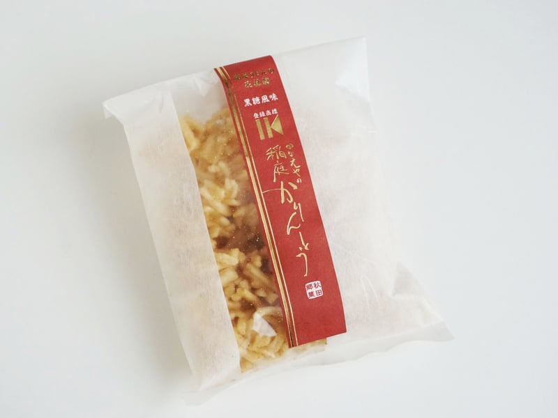 稲庭かりんとう 黒糖風味外装