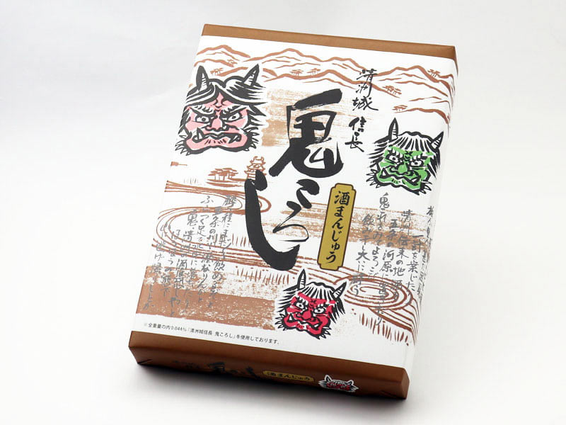 清須城信長鬼ころし酒まんじゅうの外箱写真