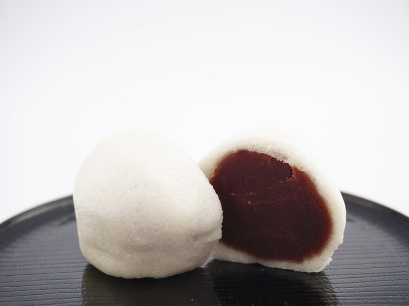 三原堂　薯蕷饅頭　中身の写真　アップ