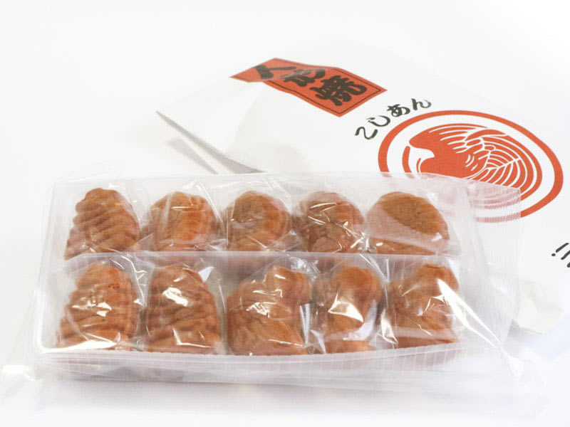 三鳩堂 人形焼 こしあん 開封後