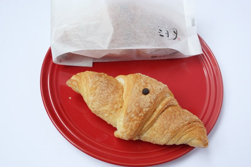 三日月屋チョコクロワッサン開封写真