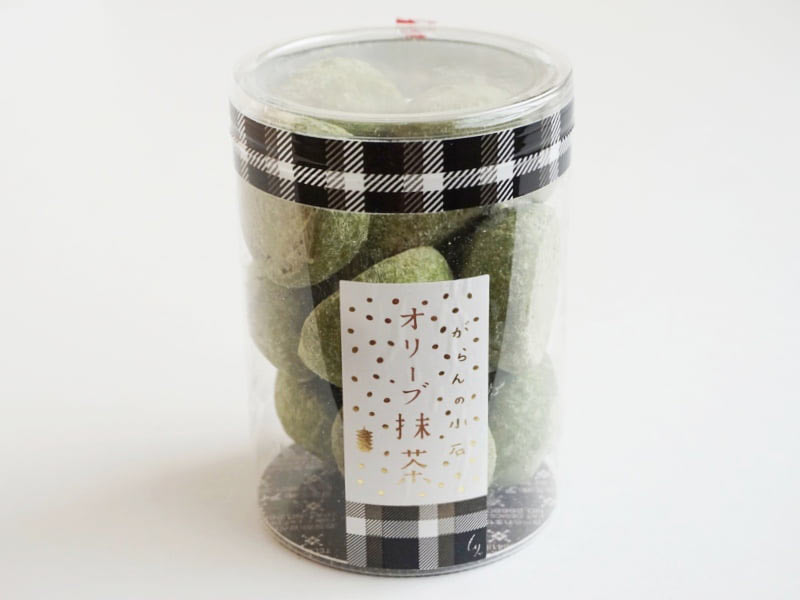 菓匠もりん がらんの小石 オリーブ抹茶クッキー外装