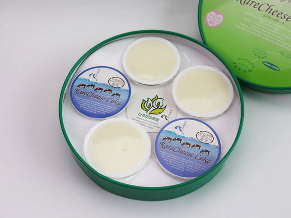 奥美濃レアチーズケーキの中身の写真