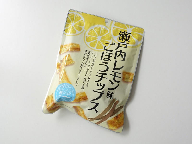 瀬戸内レモンごぼうチップス外装