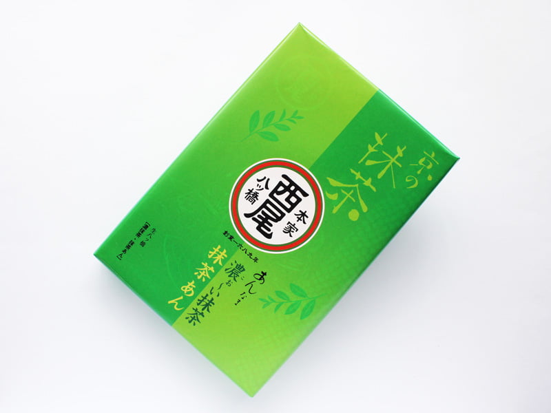 あん入り生八ッ橋 あんなま「濃ぉ〜い抹茶・抹茶あん」 外装