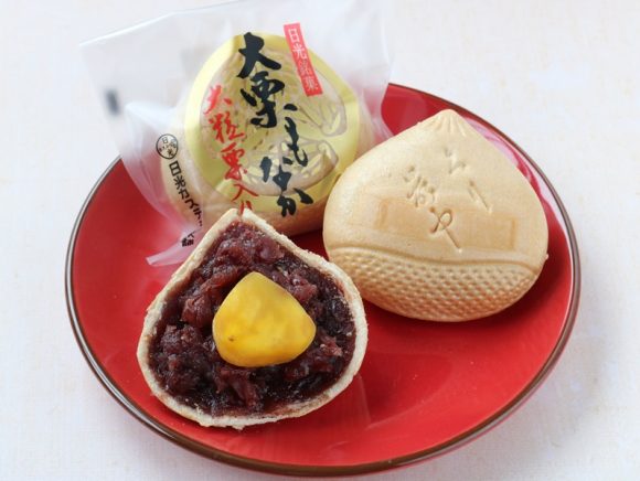 葵最中　栗　中身写真