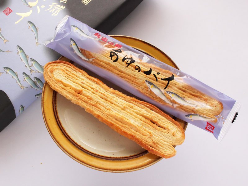 鮎家の郷 あゆのパイ 中身の写真