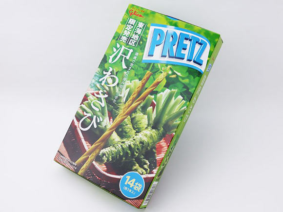 ジャイアントプリッツ沢わさびの外箱写真