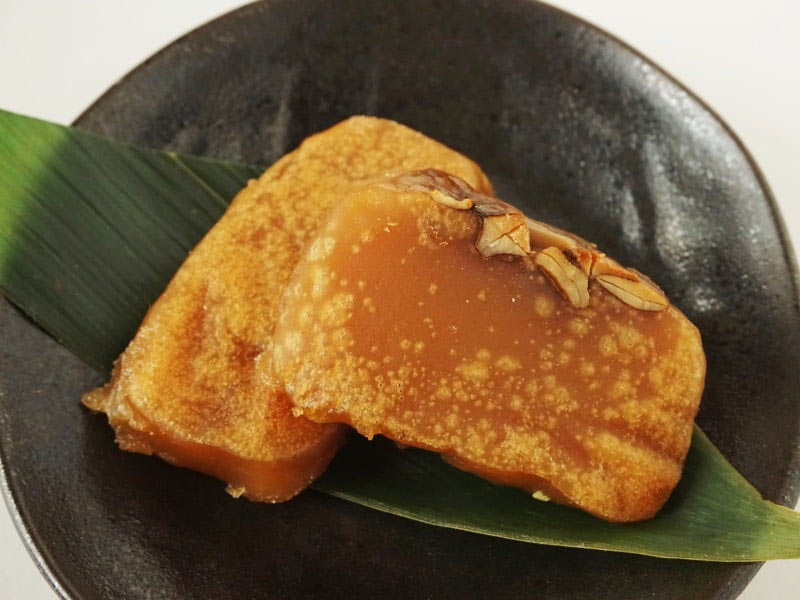 寒月堂 くじら餅 みそくるみ焼いたあと