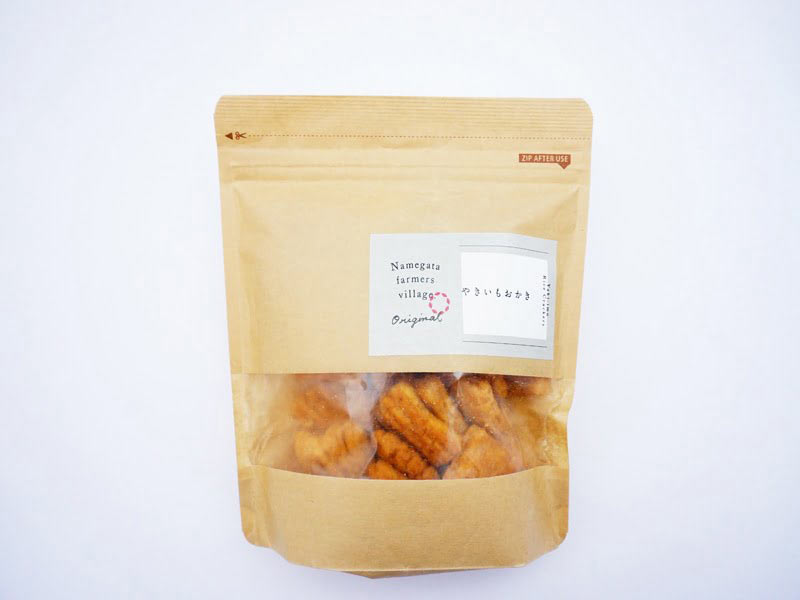 らぽっぽファーム　やきいもおかき　外装