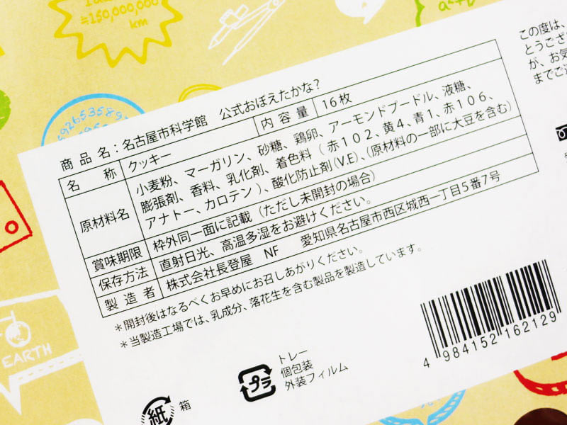 名古屋市科学館公式わかるかな？の裏面表示の写真