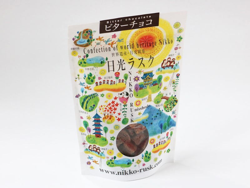 日光ラスク　ビターチョコ　外装