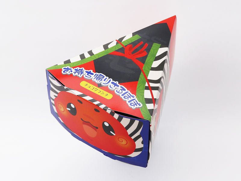 お持ち帰りさるぼぼチョコクランチの外箱写真