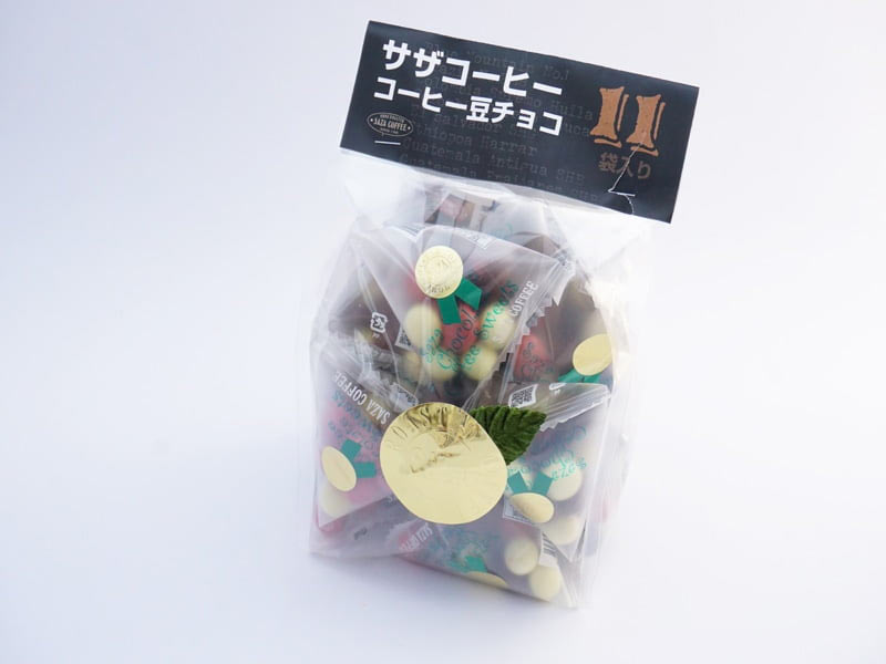 サザコーヒー　コーヒー豆チョコ　外装