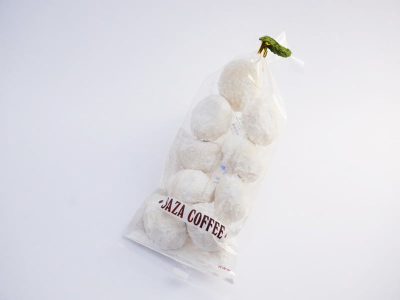 サザコーヒー　サザクッキー　スノーボール　外装