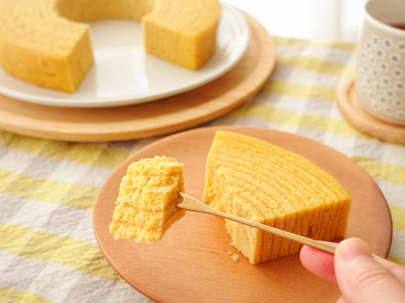 うみたまご バウムクーヘン Big Face 中身断面