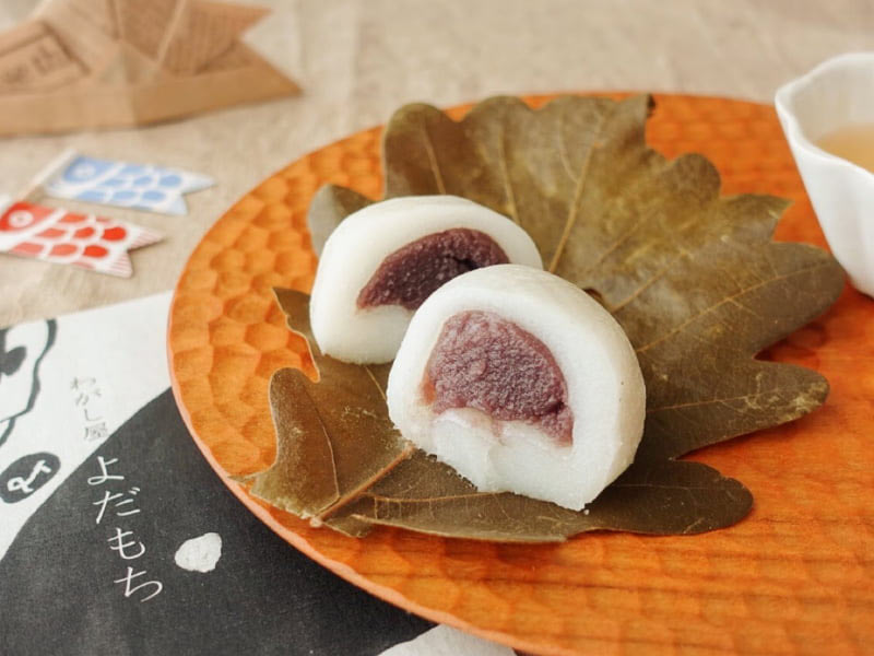 わがし屋 よだもち 柏餅 こし餡