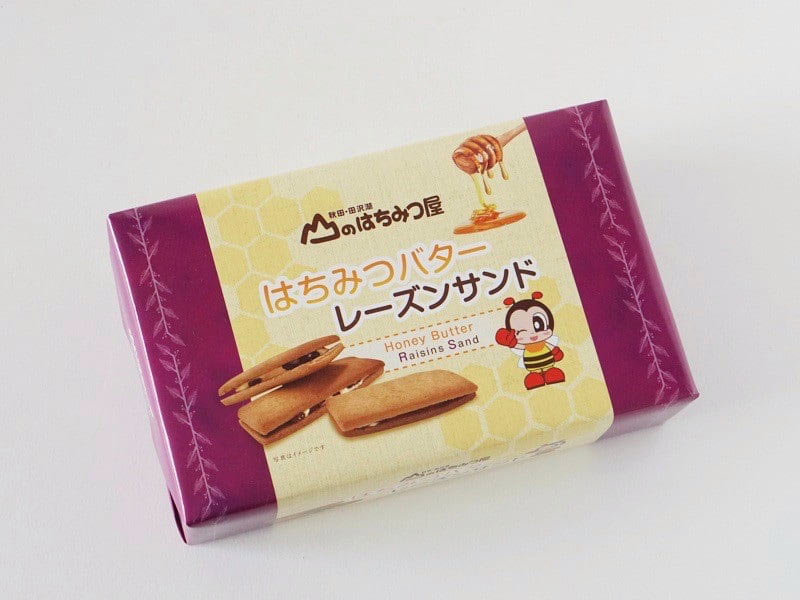 山のはちみつ屋 はちみつバターレーズンサンド外装