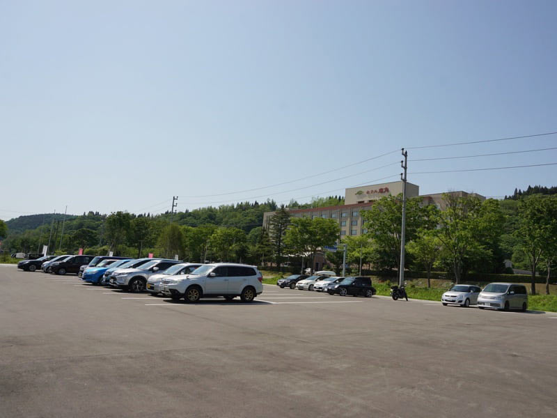 道の駅おおゆ駐車場