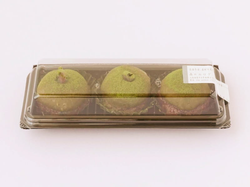 森のおはぎ 一番抹茶黒米もち 外装