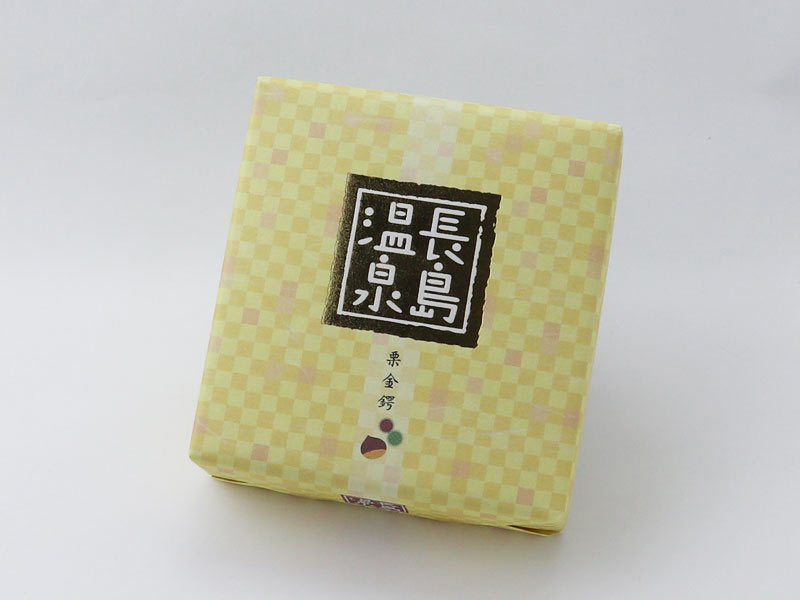 長島温泉栗金鍔の外箱写真