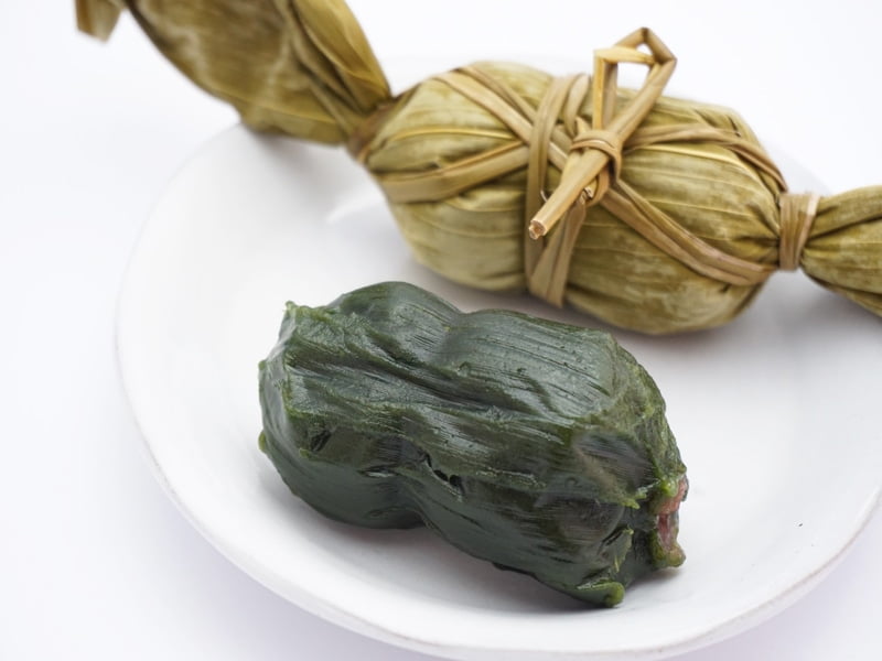 田中屋本店　笹だんご　こしあん　中身の写真