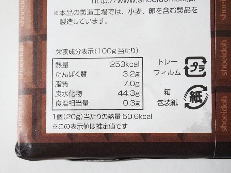 松栄堂 チョコトロ団子カロリー