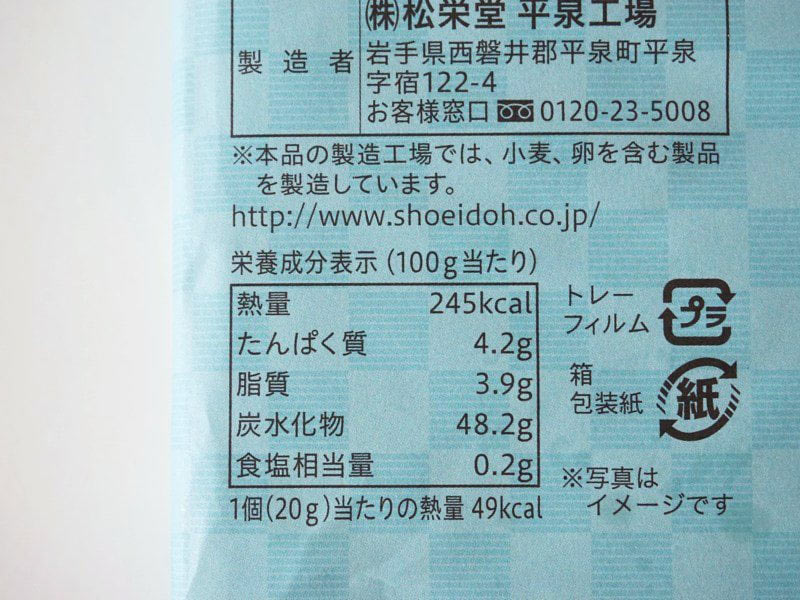松栄堂 ずんだクリーム団子カロリー