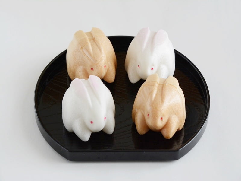 ホワイトうさぎとゴールドうさぎ