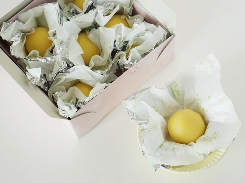 あめ友商店 朱鷺の子 黄金玉子(ル・レクチェ)開封後