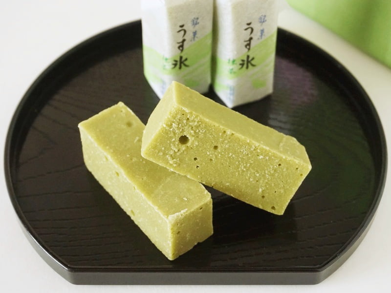 あめ友商店 うす氷 抹茶中身