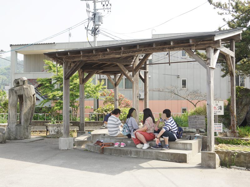 浅虫温泉街　足湯