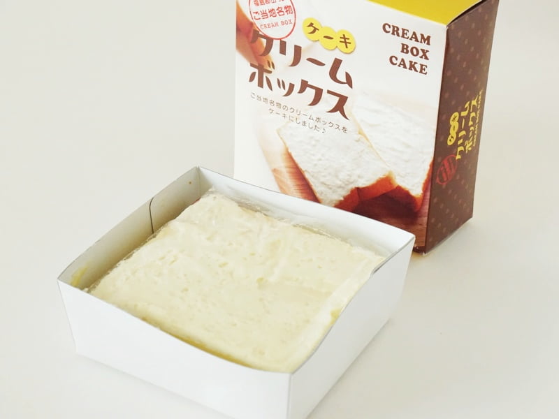 クリームボックスケーキ開封後