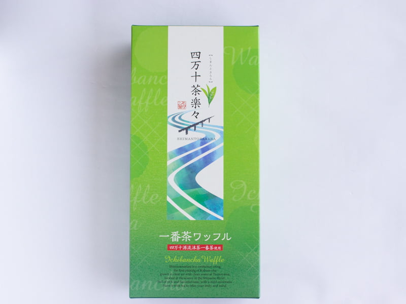 四万十茶楽々一番茶ワッフル　外装