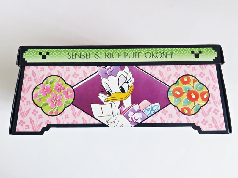 TDR おせんべい&おこし 箱側面にあるデイジーの写真