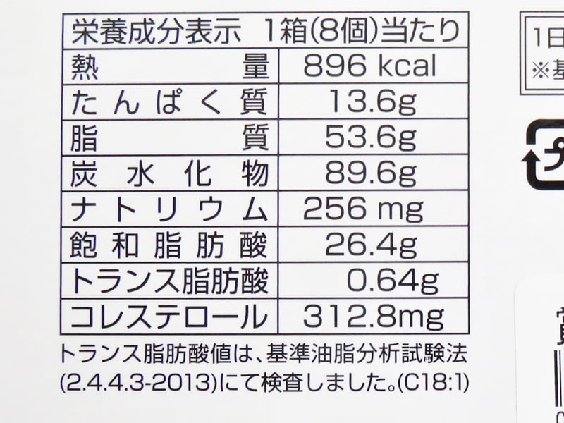 TDR ディズニーサマーセレクション バウムクーヘン カロリー表