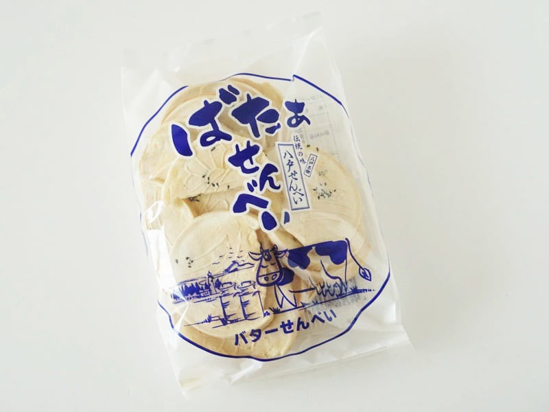 たちばな バターせんべい外装